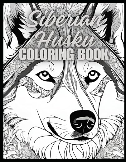 Husky- kolorowanka dla dorosłych