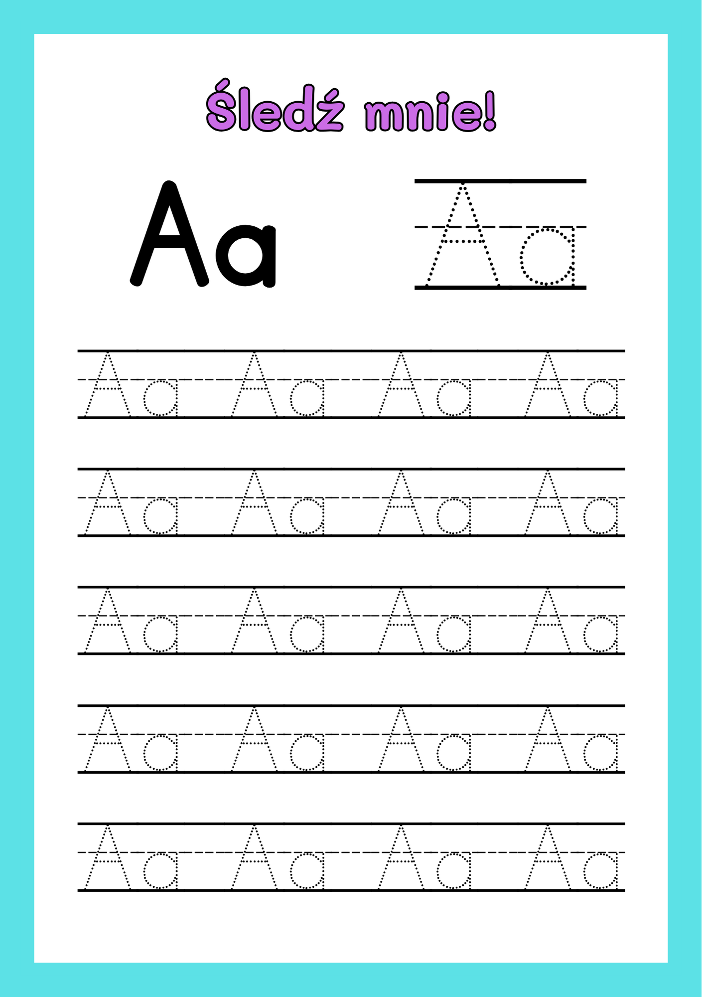 Ćwiczymy alfabet – śledzenie liter do druku - obrazek 2