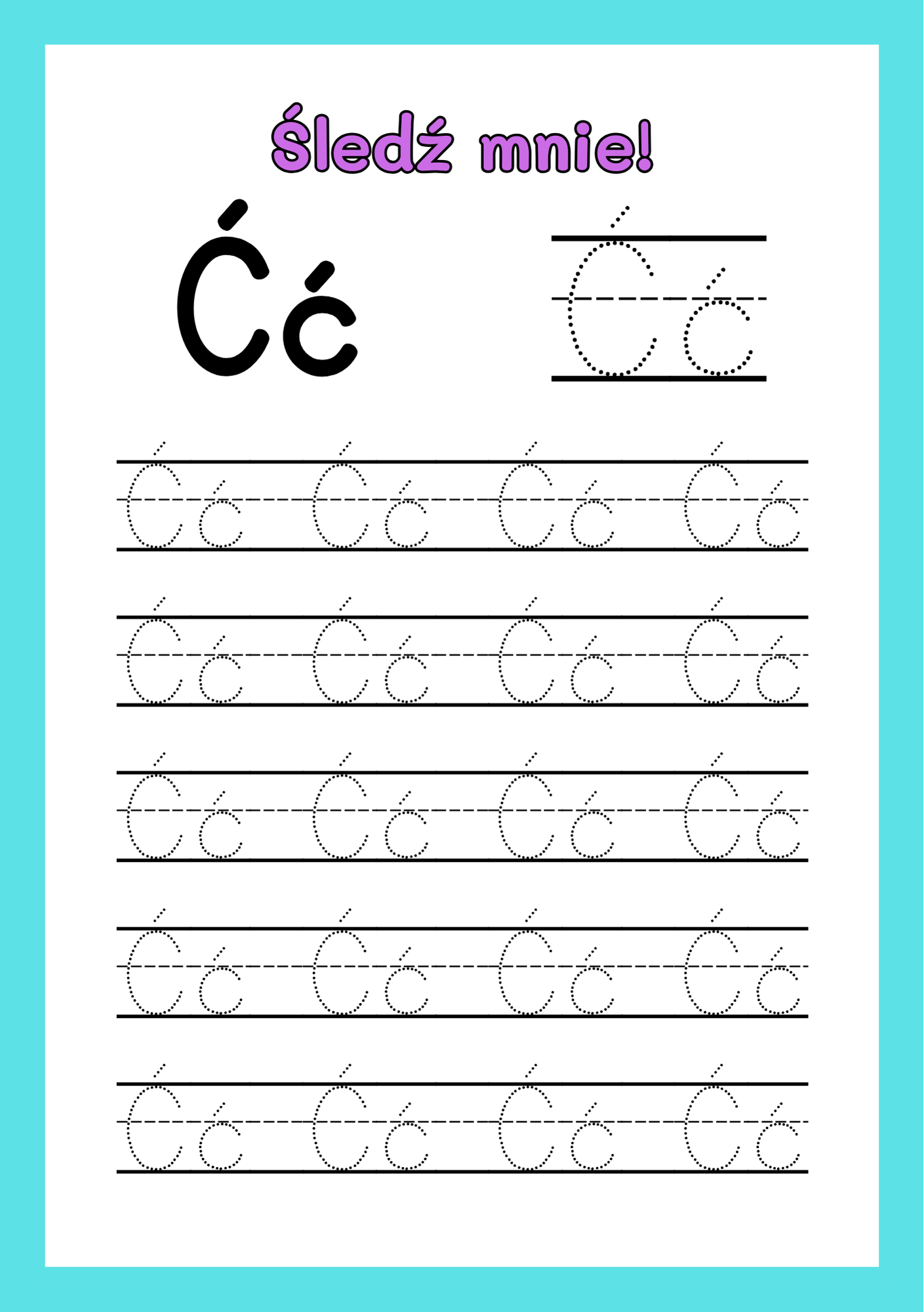 Ćwiczymy alfabet – śledzenie liter do druku - obrazek 4