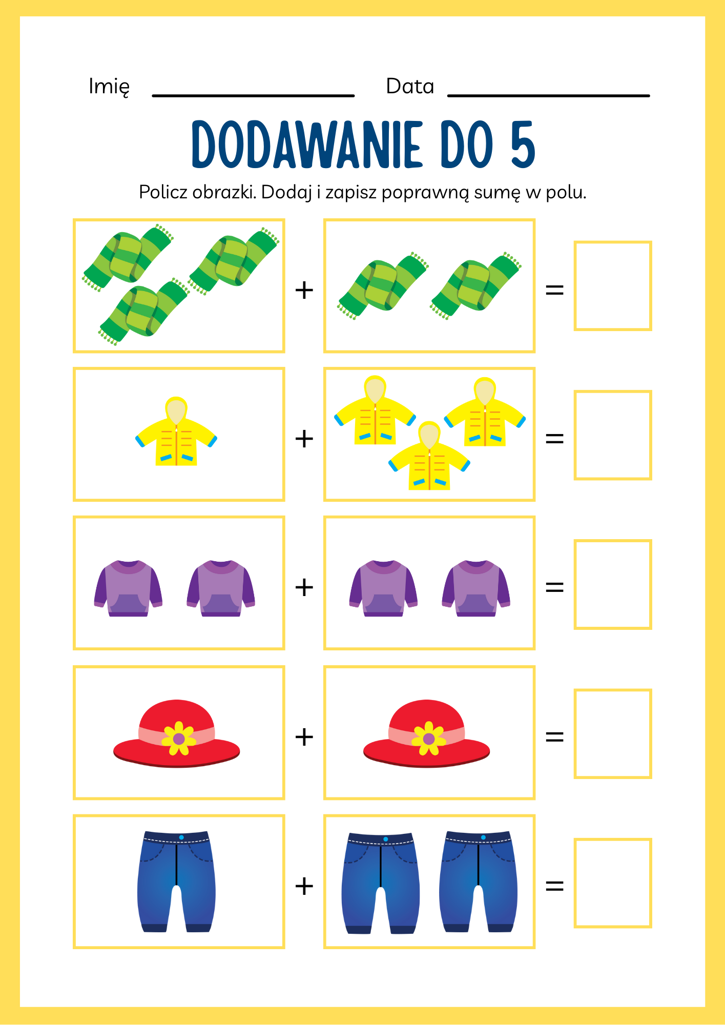 PRZEDSZKOLNY ZESZYT DO ĆWICZEŃ Z DODAWANIA - obrazek 3
