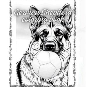 Kolorowanka dla dorosłych - Owczarek Niemiecki