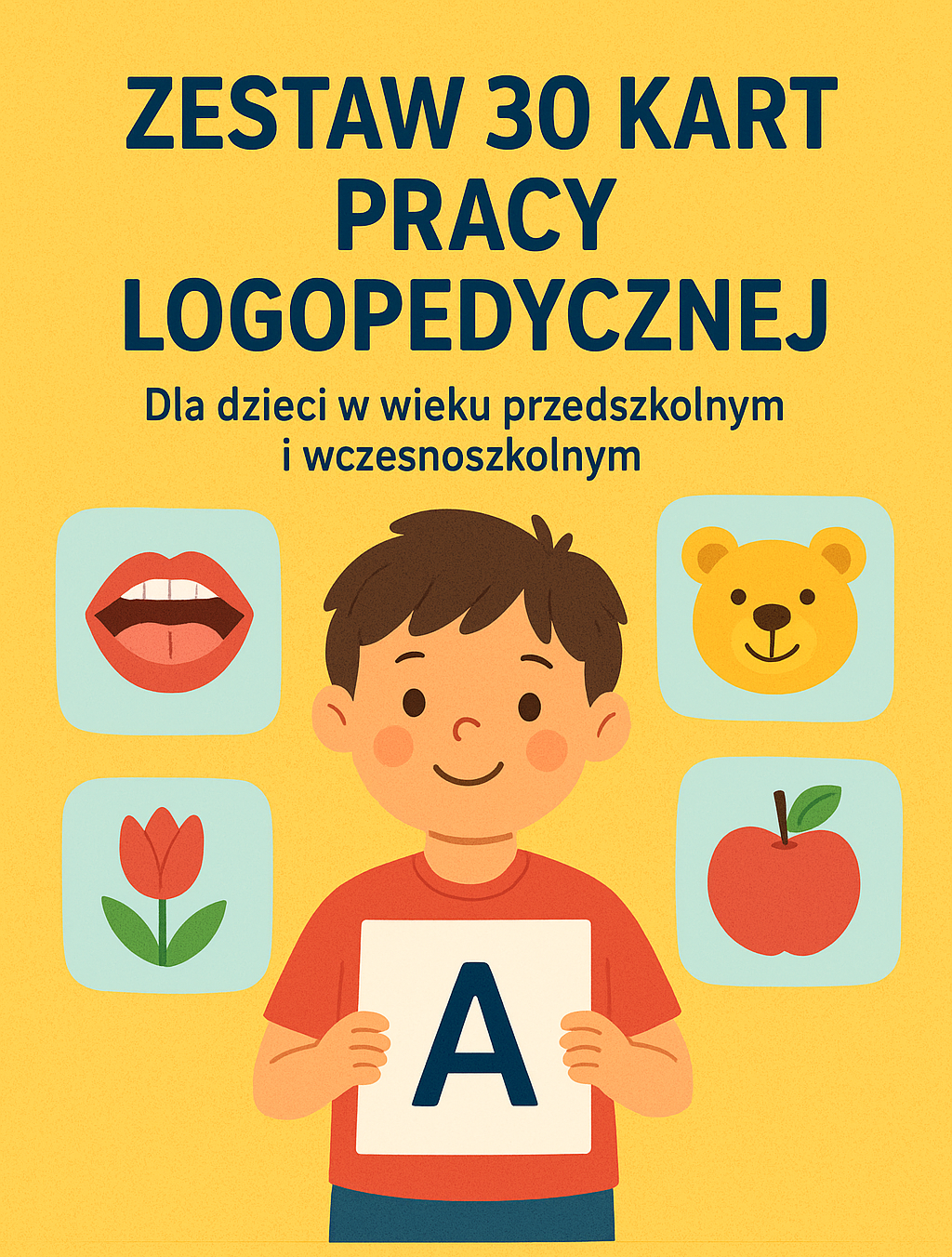 Zestaw 30 Kart Prac Logopedycznych