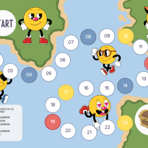 Gra planszowa „Droga do Skarbu Kropki”